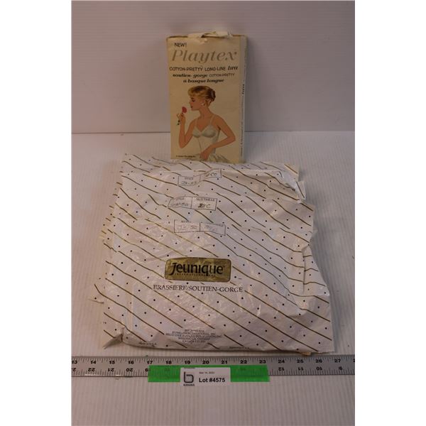 (5) Lot of Vintage Bras in Packaging - Various Sizes (Packaging Has Some Yellowing)