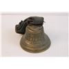 Image 2 : Vintage Metal Bell with Engravings (Metal is Tarnished and Dirty, Bell is Missing Inside Piece)