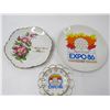 Image 2 : (2) Expo 86 Plates + Misc. Decor Items