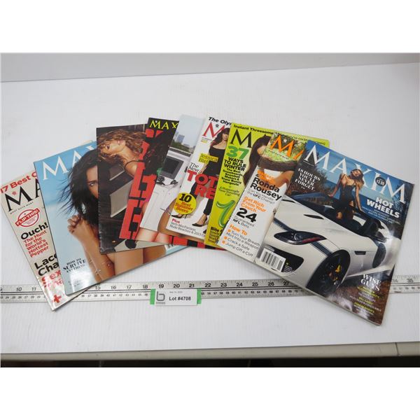 (8) Maxim Magazines - Bodnarus Auctioneering