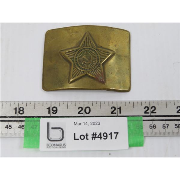 Brass Russian Belt Buckle