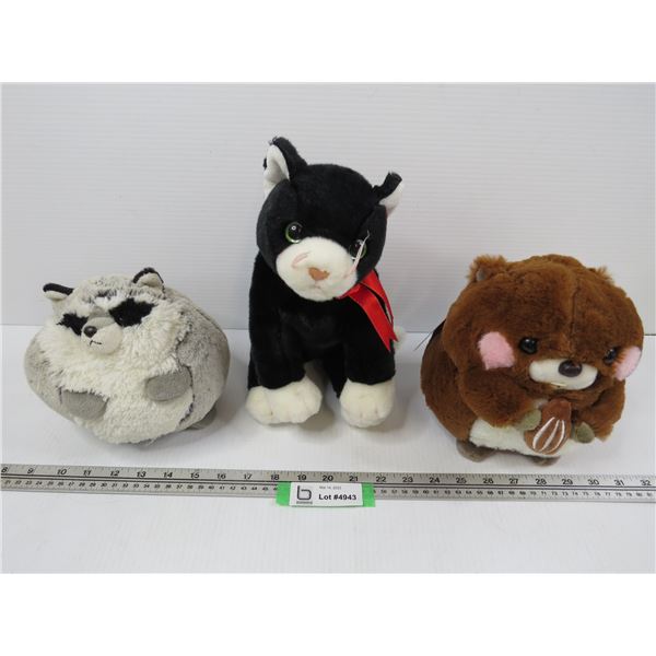 (3) Stuffed Animals