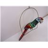 Image 2 : Wooden Ornamental Parrot with Metal Perch