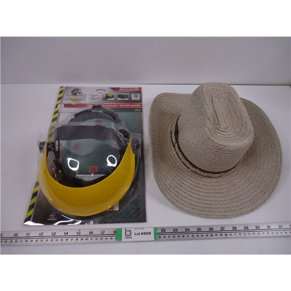 Workhorse Regular Face Shield and Cowboy Hat Size Large