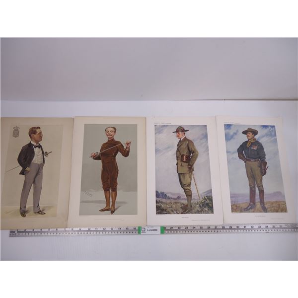 (4) Vintage Vanity Fair Prints