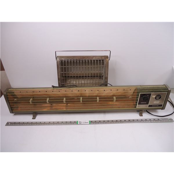 (2) Heaters- Baseboard Heater Works, the other does not