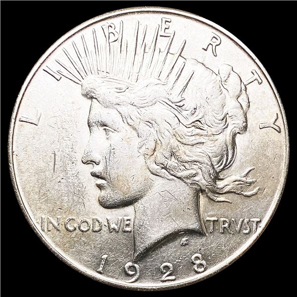 1928-S Silver Peace Dollar LIGHTLY CIRCULATED