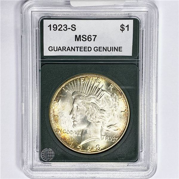 1923-S Silver Peace Dollar GG MS67