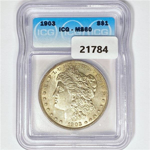 1903 Morgan Silver Dollar ICG MS60