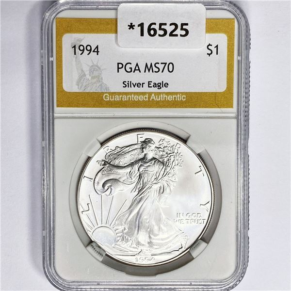 1994 American Silver Eagle PGA MS70