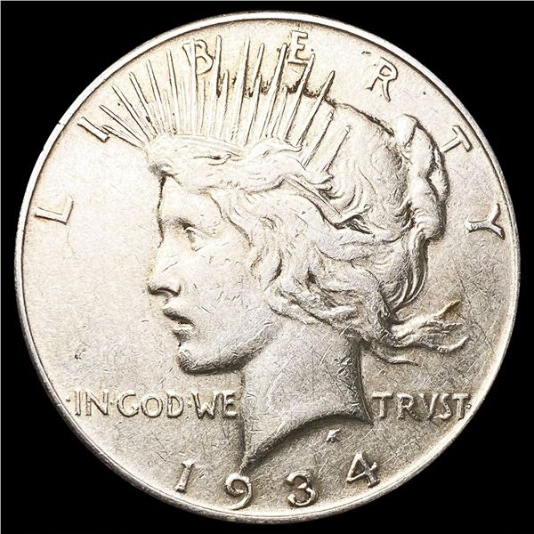 1934 Silver Peace Dollar CLOSELY UNCIRCULATED