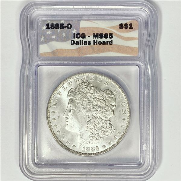 1885-O Morgan Silver Dollar ICG MS65