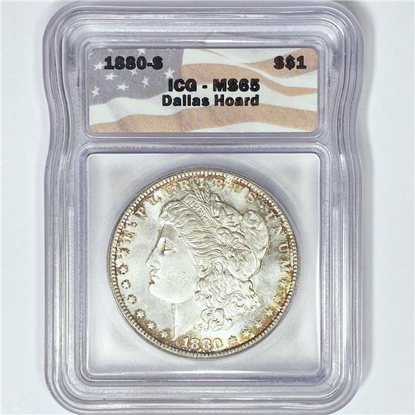 1880-S Morgan Silver Dollar ICG MS65