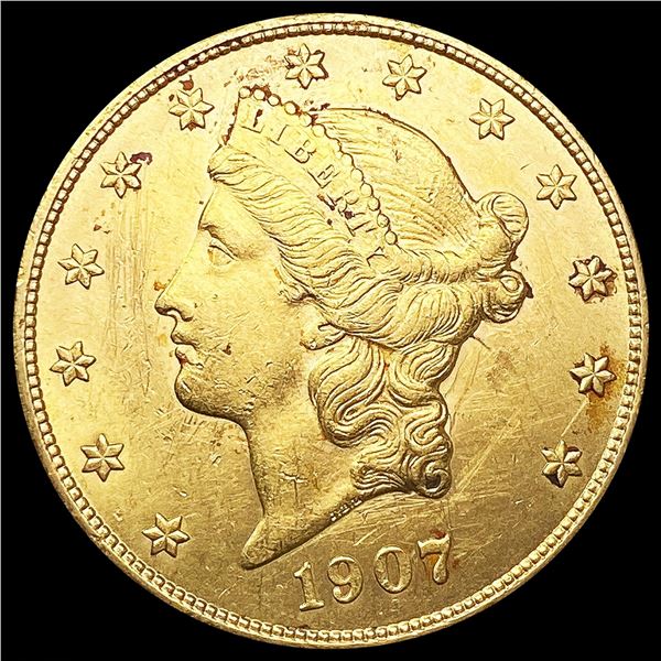 1907 $20 Gold Double Eagle UNCIRCULATED