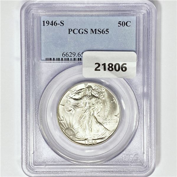 1946-S Walking Liberty Half Dollar PCGS MS65