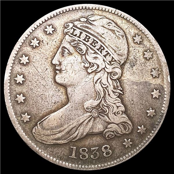 1838 Capped Bust Half Dollar NICELY CIRCULATED