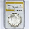 Image 1 : 1884-CC Morgan Silver Dollar PGA MS65