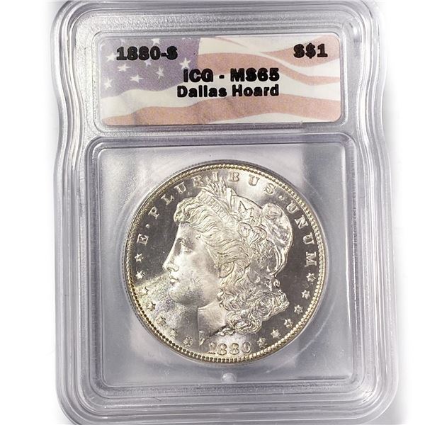 1880-S Morgan Silver Dollar ICG MS65