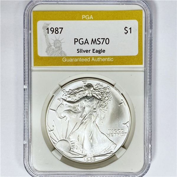 1987 American Silver Eagle PGA MS70