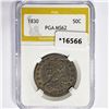 Image 1 : 1830 Capped Bust Half Dollar PGA MS62