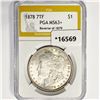 Image 1 : 1878 7TF Morgan Silver Dollar PGA MS63+ Rev 79