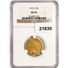 Image 1 : 1910-S $5 Gold Half Eagle NGC AU55