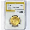 Image 1 : 1914 $10 Gold Eagle PGA MS64
