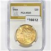 Image 1 : 1904 $20 Gold Double Eagle PGA MS65