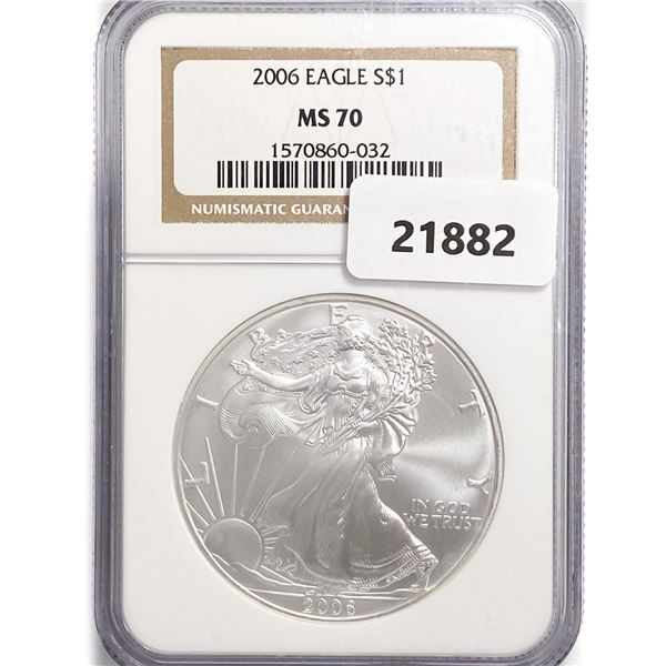 2006 American Silver Eagle NGC MS70