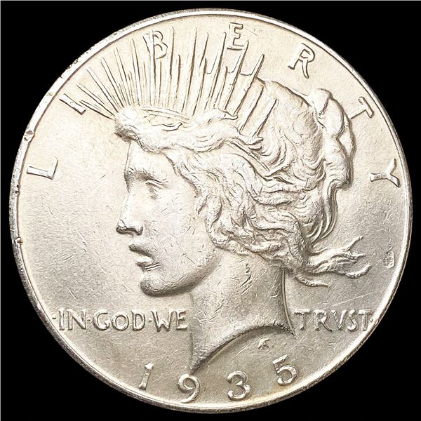 1935 Silver Peace Dollar CLOSELY UNCIRCULATED