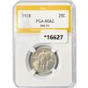 Image 1 : 1928 Standing Liberty Quarter PGA MS62 50% FH