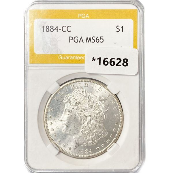 1884-CC Morgan Silver Dollar PGA MS65