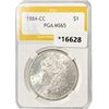 Image 1 : 1884-CC Morgan Silver Dollar PGA MS65
