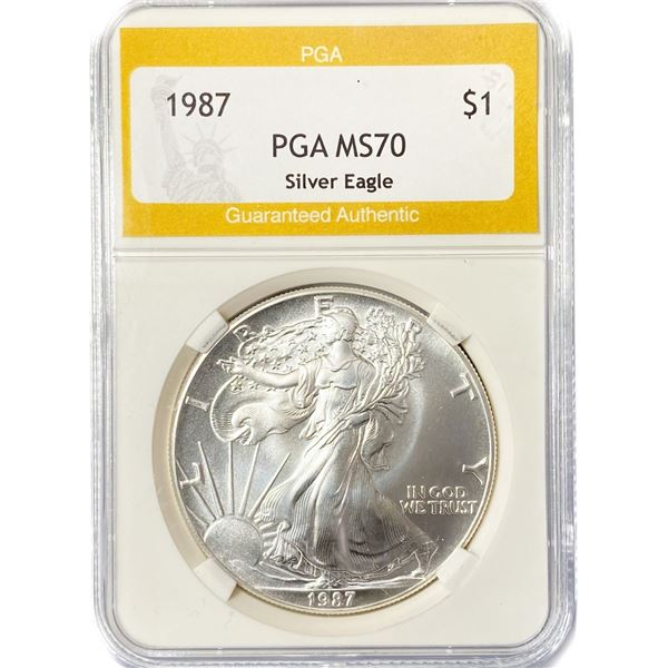 1987 American Silver Eagle PGA MS70