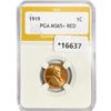 Image 1 : 1919 Wheat Cent PGA MS65+ RED