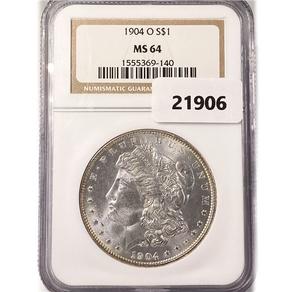 1904-O Morgan Silver Dollar NGC MS64