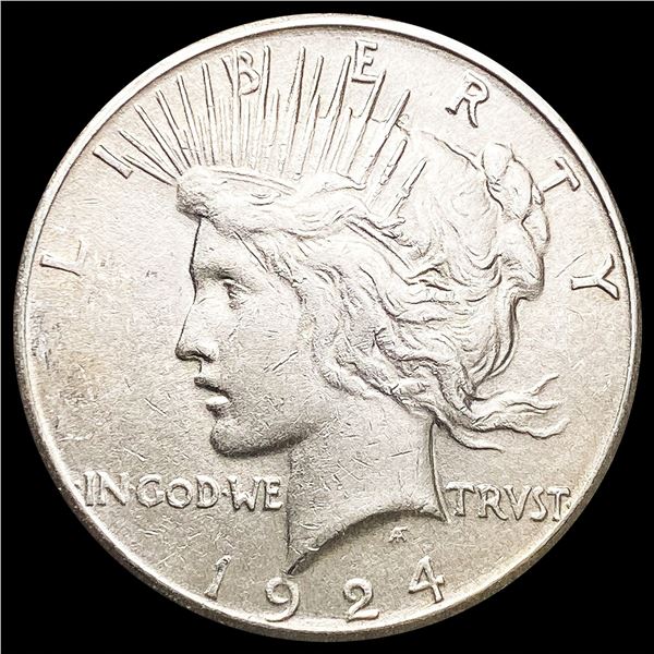 1924-S Silver Peace Dollar CLOSELY UNCIRCULATED