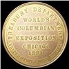 Image 2 : 1893 Gilt Columbian Expo Token UNCIRCULATED