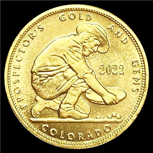 2022 Colorado 24kt .10ozt Gold Round UNCIRCULATED