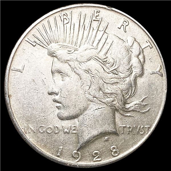 1928-S Silver Peace Dollar NEARLY UNCIRCULATED
