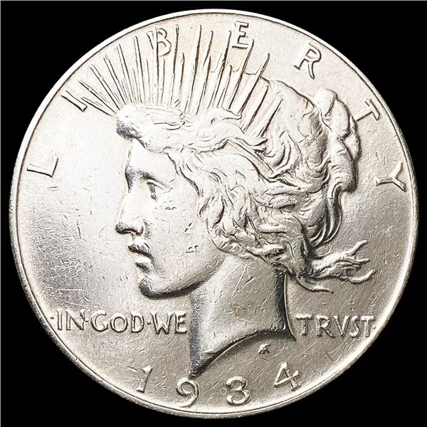 1934 Silver Peace Dollar LIGHTLY CIRCULATED