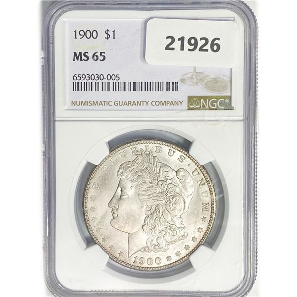 1900 Morgan Silver Dollar NGC MS65