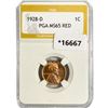 Image 1 : 1928-D Wheat Cent PGA MS65 RED