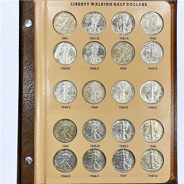 1941-1947 Walking Half Dollar Book (20 Coins)