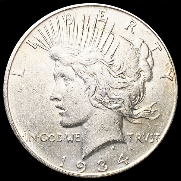 1934-D Silver Peace Dollar NEARLY UNCIRCULATED