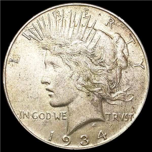 1934 Silver Peace Dollar CLOSELY UNCIRCULATED