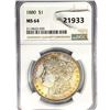 Image 1 : 1880 Morgan Silver Dollar NGC MS64