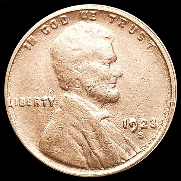 1923-S Wheat Cent LIGHTLY CIRCULATED