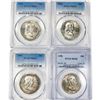 Image 1 : 1958 Set (4) Franklin Half Dollar PCGS MS65