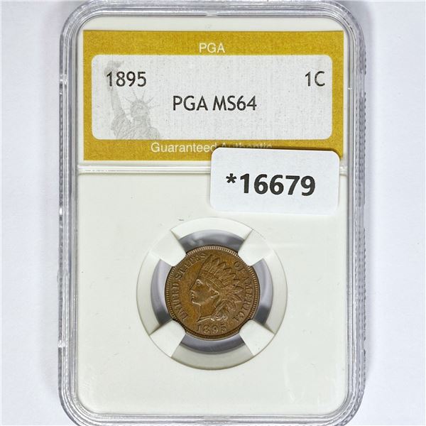 1895 Indian Head Cent PGA MS64
